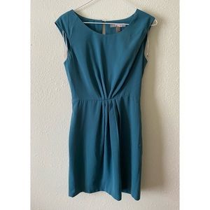 Teal green sheath dress